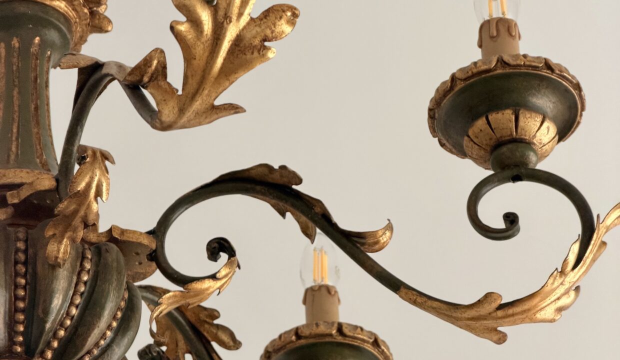 Splendido lampadario nel living